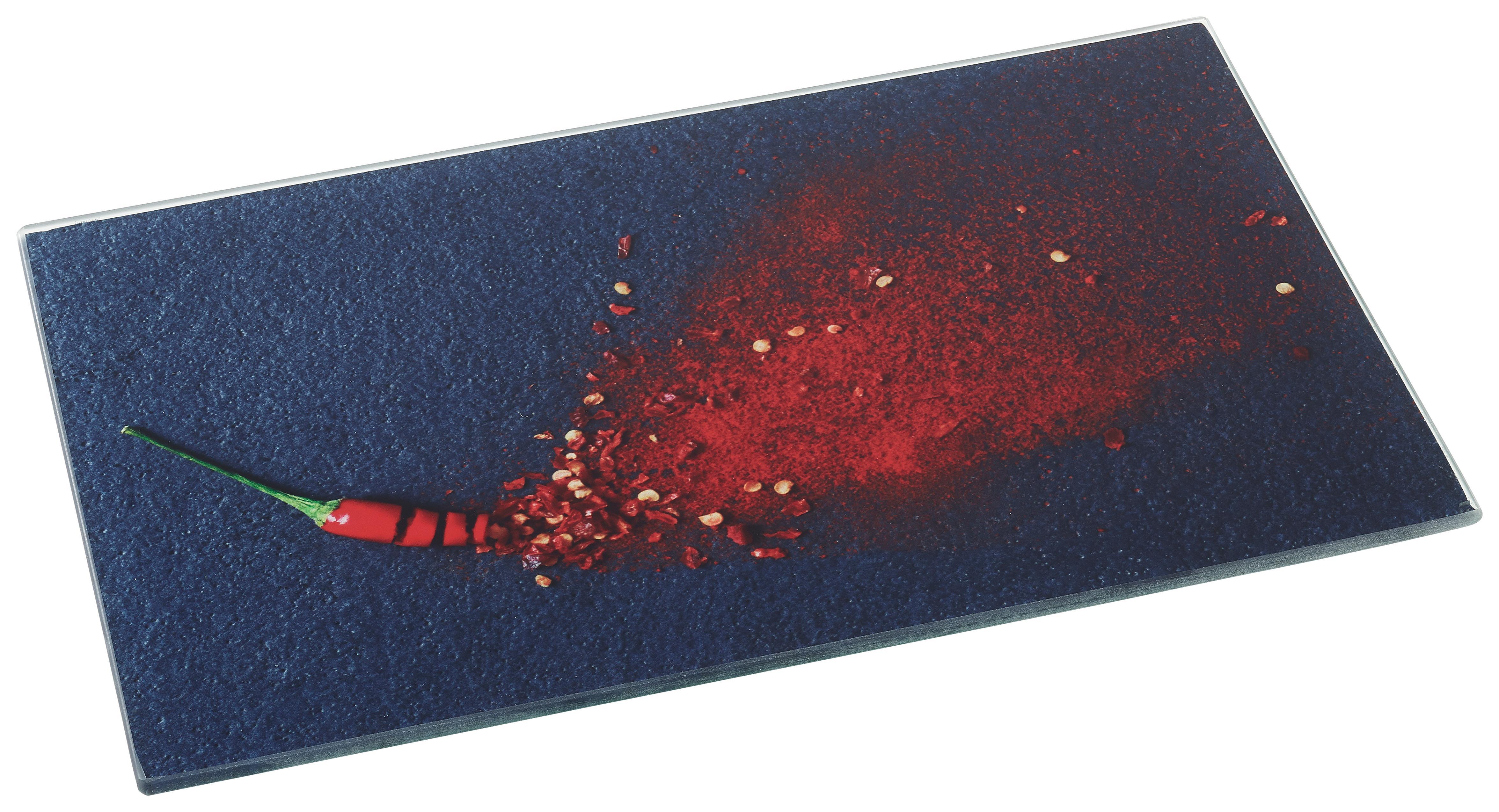 Schneidebrett Chili aus Glas - Klar, Glas (30/20/0,4cm) - Mömax modern living