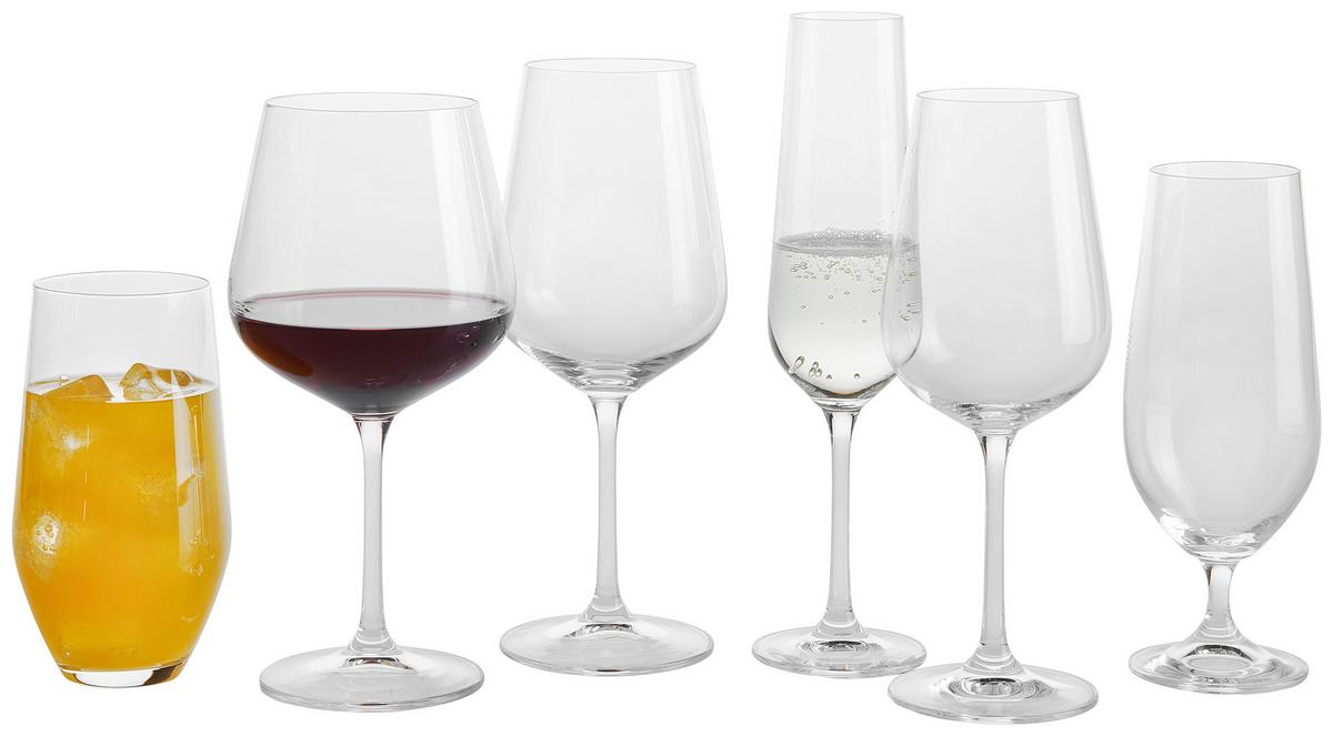 KIELISZEK DO WINA CZERWONEGO 107 055 001 - przezroczysty, Basics, szkło (0,48l) - Novel