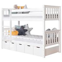 Etagenbett Sammy ca. 90x200 cm Weiß - Weiß, MODERN, Holz (90/200cm) - MID.YOU