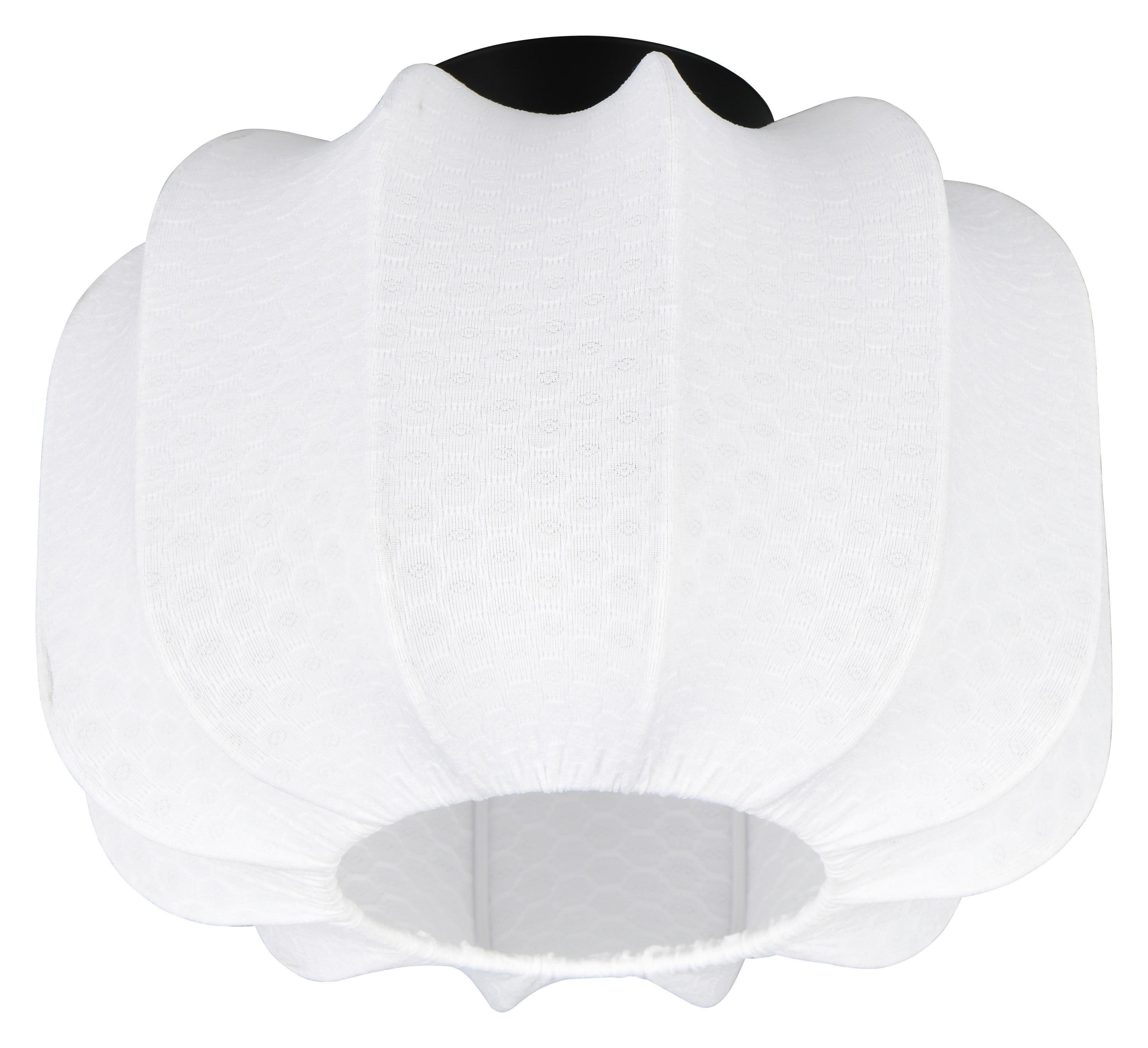 TAKLAMPA BIRGIT - vit, Modern, metall/textil (25/19cm) - Mömax