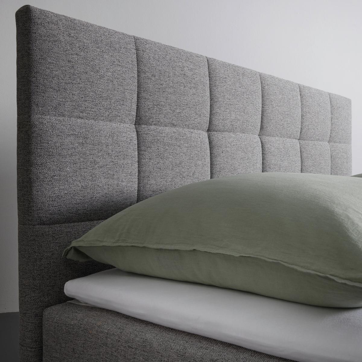 Pat tip boxspring fără arcuri NICOLE - gri, Modern, lemn/textil (180/200cm) - Bessagi Home