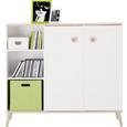 Visoka Komoda Billund - hrast/bela, Moderno, leseni material/les (125/111/40cm) - Modern Living Visoka Komoda Billund - hrast/bela, Moderno, leseni material/les (125/111/40cm) - Modern Living