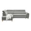 Kutna Garnitura Lugo - siva, Moderno, drvo/metal (205/98/266cm) - Modern Living