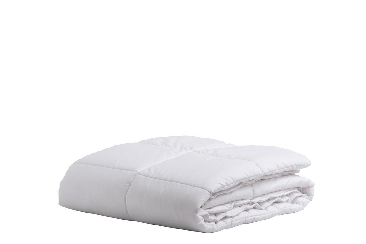 Bettdecke Corbell Silikonize ca. 135x200x7 cm Weiß - Weiß, Basics, Textil (135/200/7cm) - Yatas