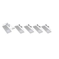 Unterbauleuchten-Set LENA in Silber - Silberfarben, MODERN, Kunststoff (19/0,4/7cm) - Mömax
