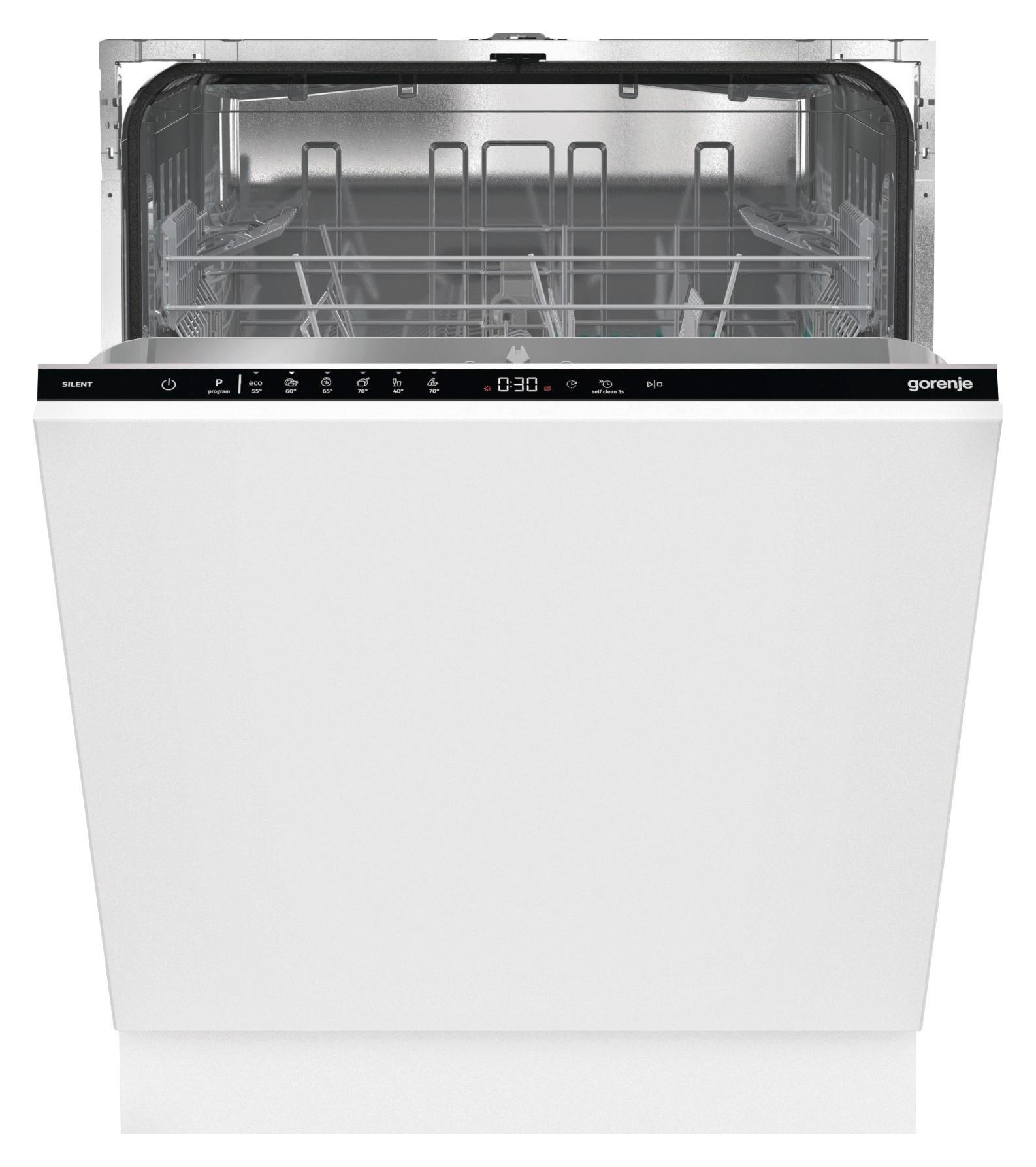 Geschirrspüler GV642E90 vollintegrierbar - Weiß, Natur, Metall (59,8/81,5/55,5cm) - Gorenje