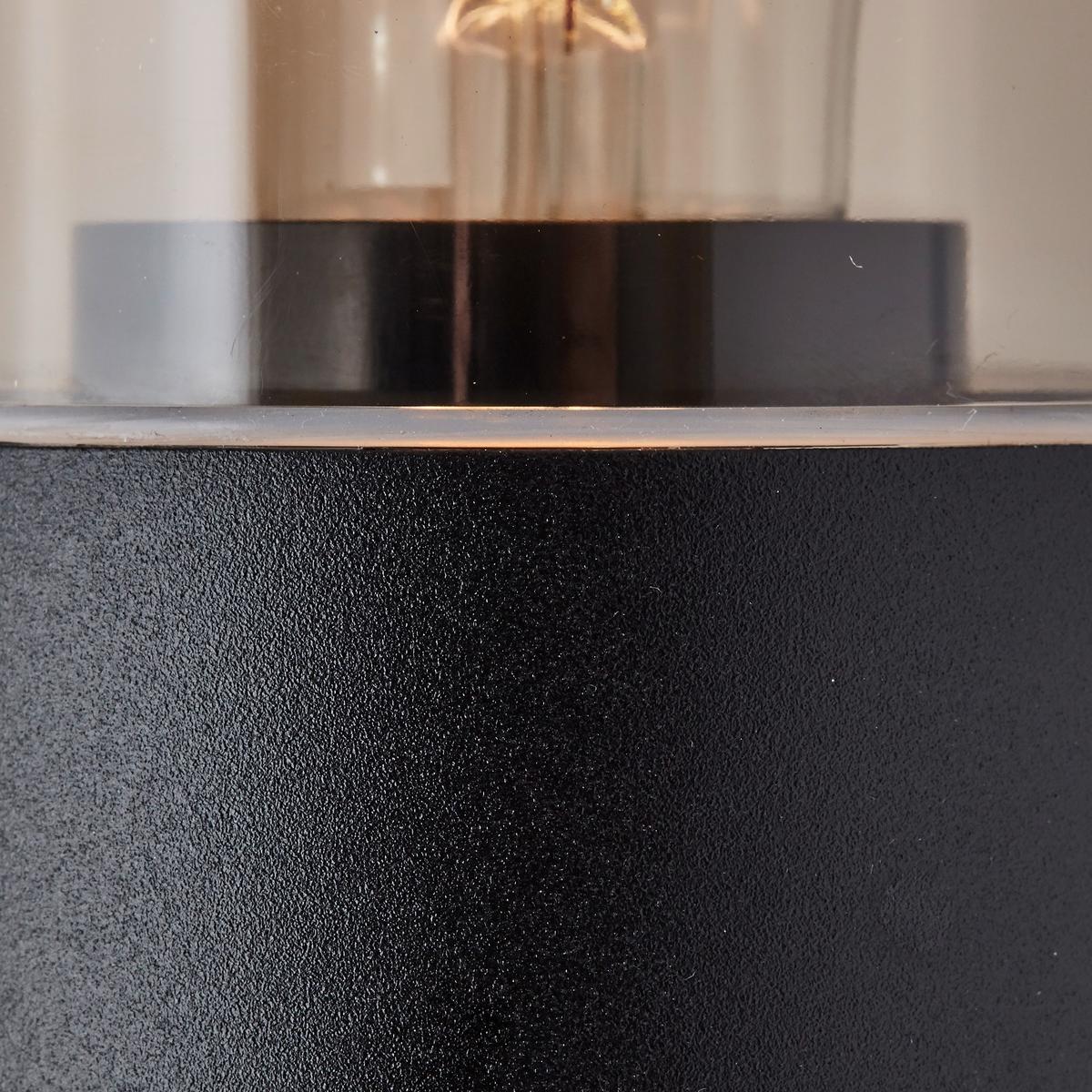 Außenwandleuchte Sergioro Schwarz max. 20 Watt - Schwarz, Basics, Kunststoff/Metall (20,2/9/12,5cm) - Brilliant