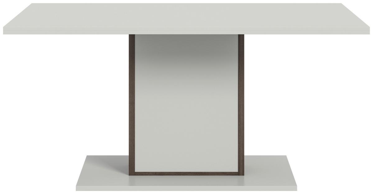 Esstisch Falcona Eiche dunkel /Grau ca. 160x77x60 cm - Dunkelbraun/Weiß, Design, Holzwerkstoff (160/60/77cm) - MID.YOU