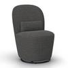 Stuhl Vittore Grau Bouclé Gepolstert - Grau, MODERN, Holz/Textil (56/84/62cm) - Bessagi Home