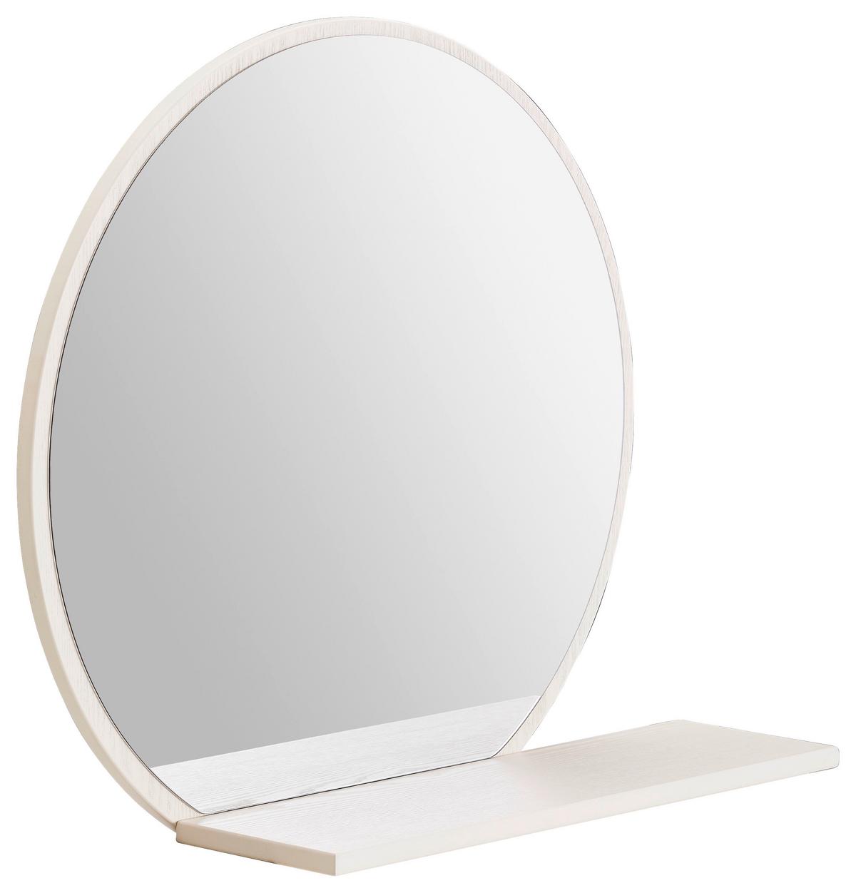 LUSTRO ŚCIENNE BRAVO - kaszmir, Design, materiał drewnopochodny/szkło (65/56/17cm) - Xora
