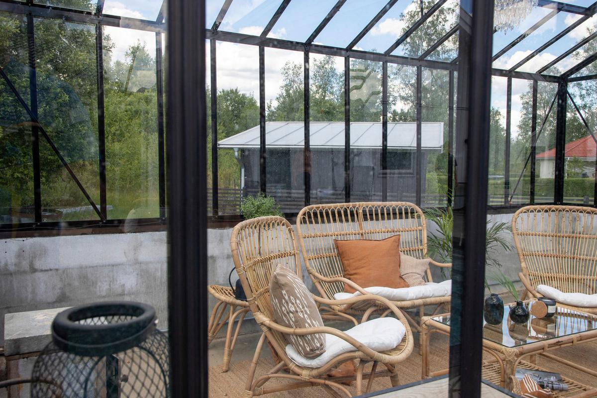 Loungegarnitur Ella Rattan Braun - Braun, KONVENTIONELL, Holz - Gardenson