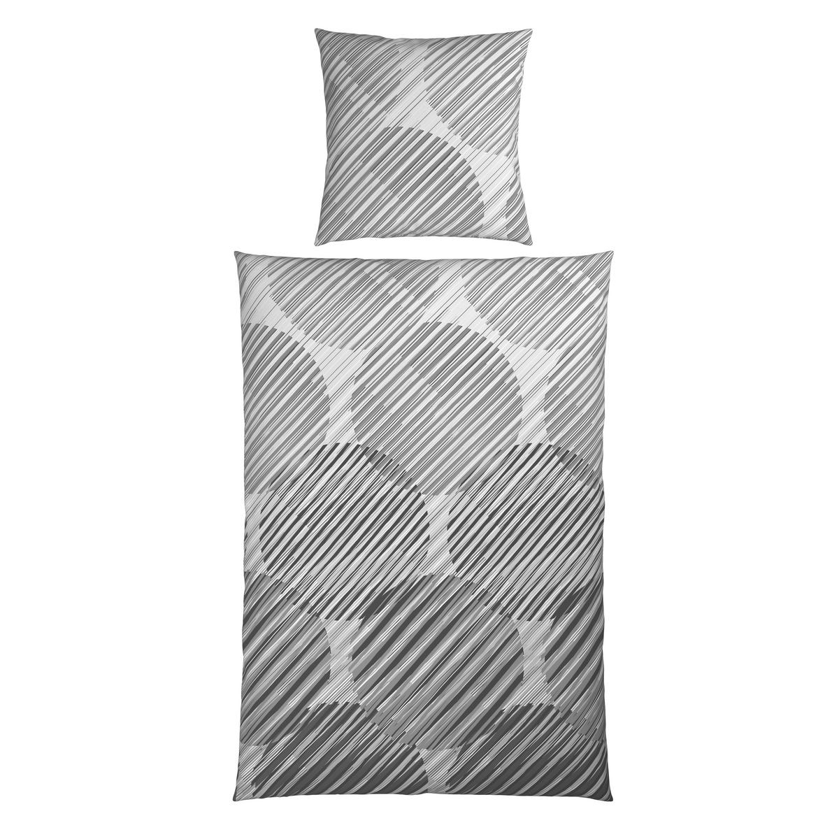 POŚCIEL BARI - szary, tkanina (155/220cm) - Novel