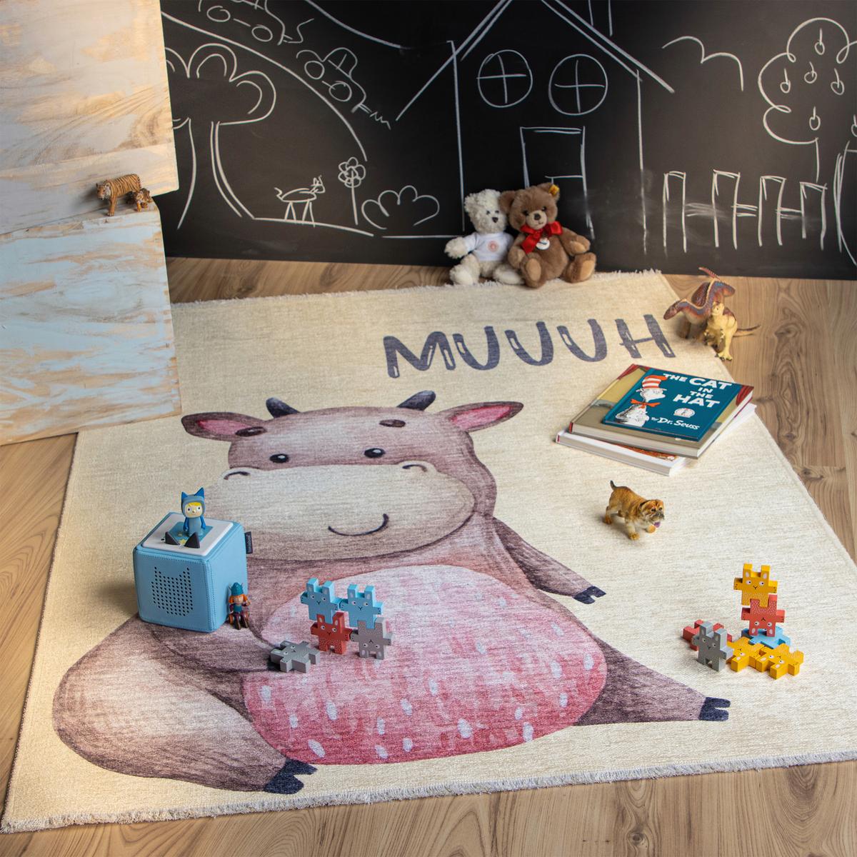 KINDERTEPPICH MY GRETA - Pink, Trend, Textil (115/170cm) - Ben'n'jen