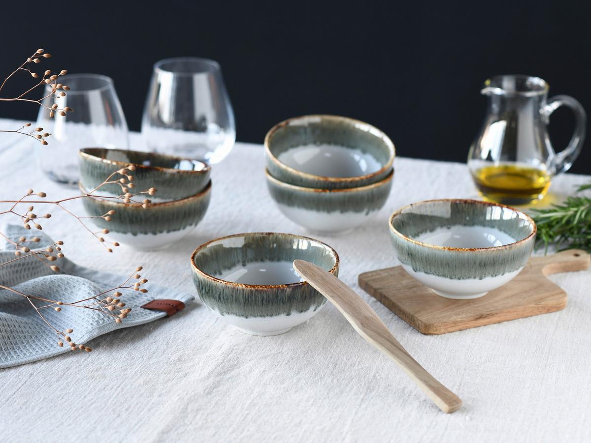 Set Skodelic Za Omake Cascade Stein, 6-Delni - siva/bela, Design, keramika (11,5cm) - Creatable