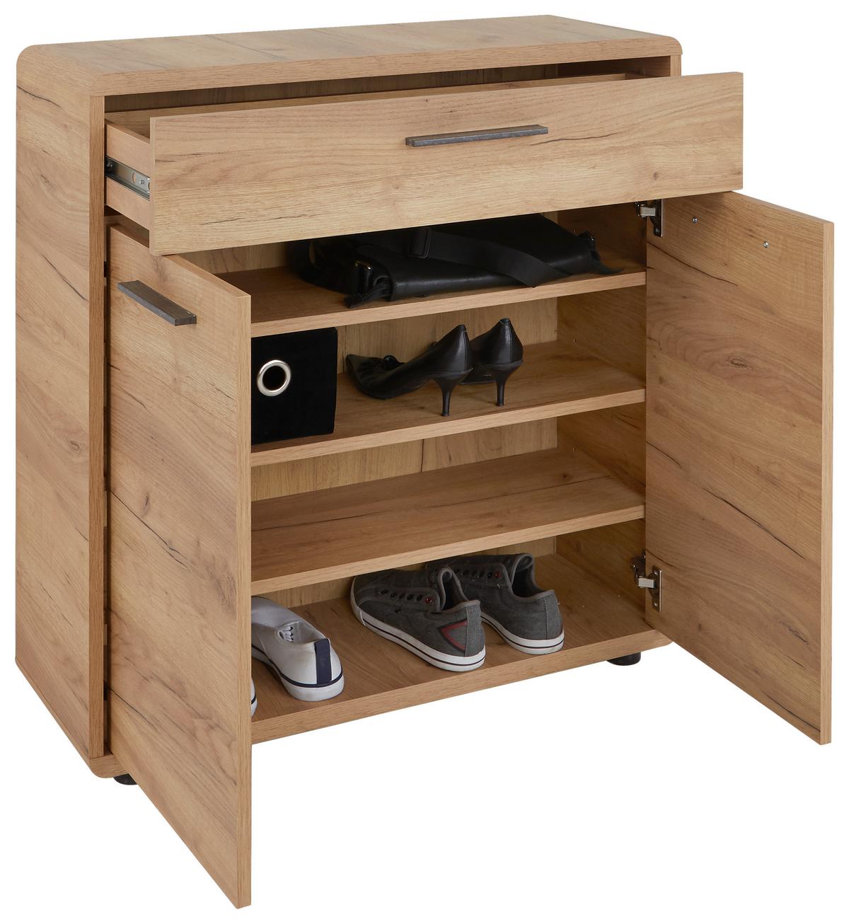 Comodă FONTANA - culoare lemn stejar, Modern, material pe bază de lemn (84/90/32cm) - Modern Living