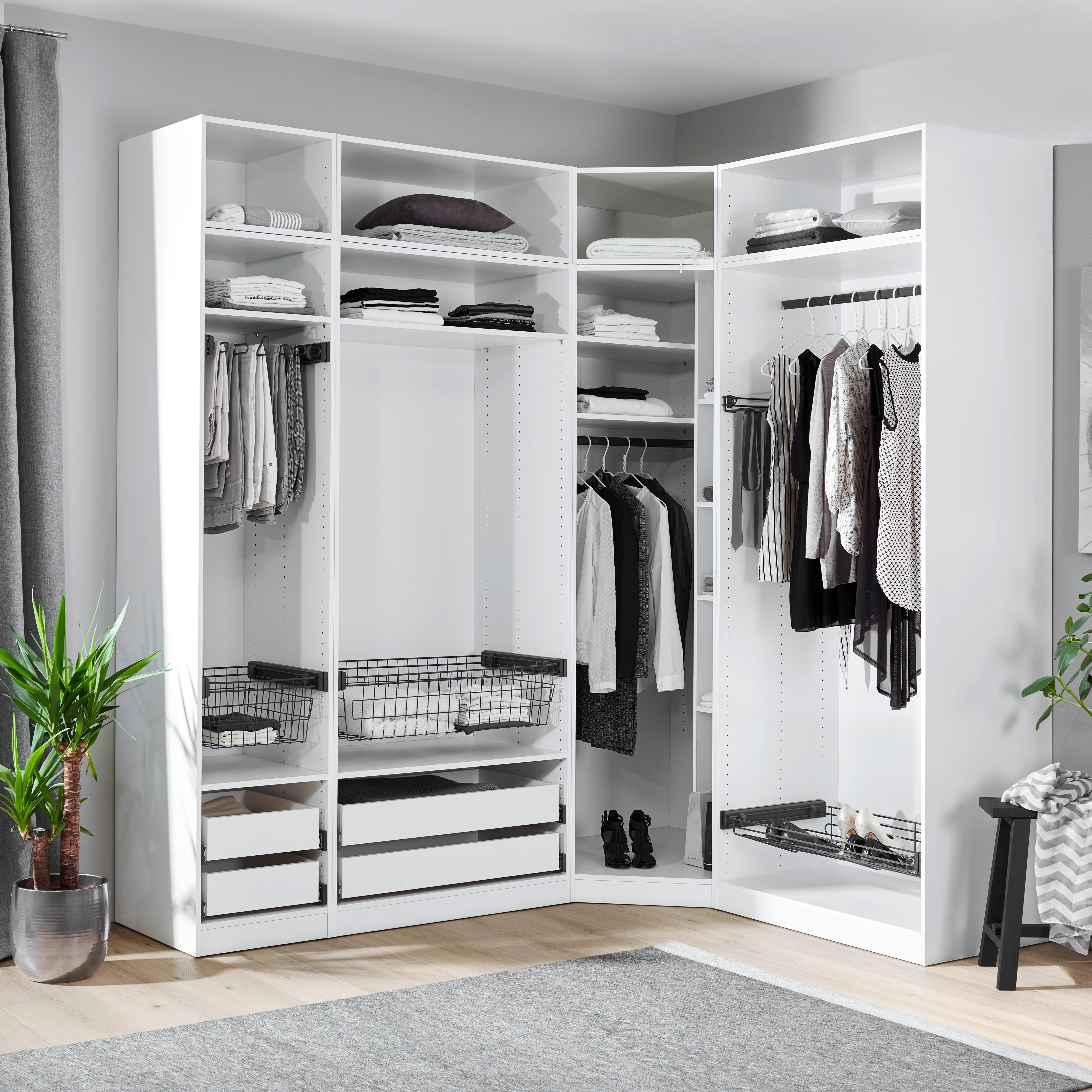 GARDEROBSSTOMME UNIT -BASED- - vit, Modern, trämaterial (91,1/210/56,5cm) - Based