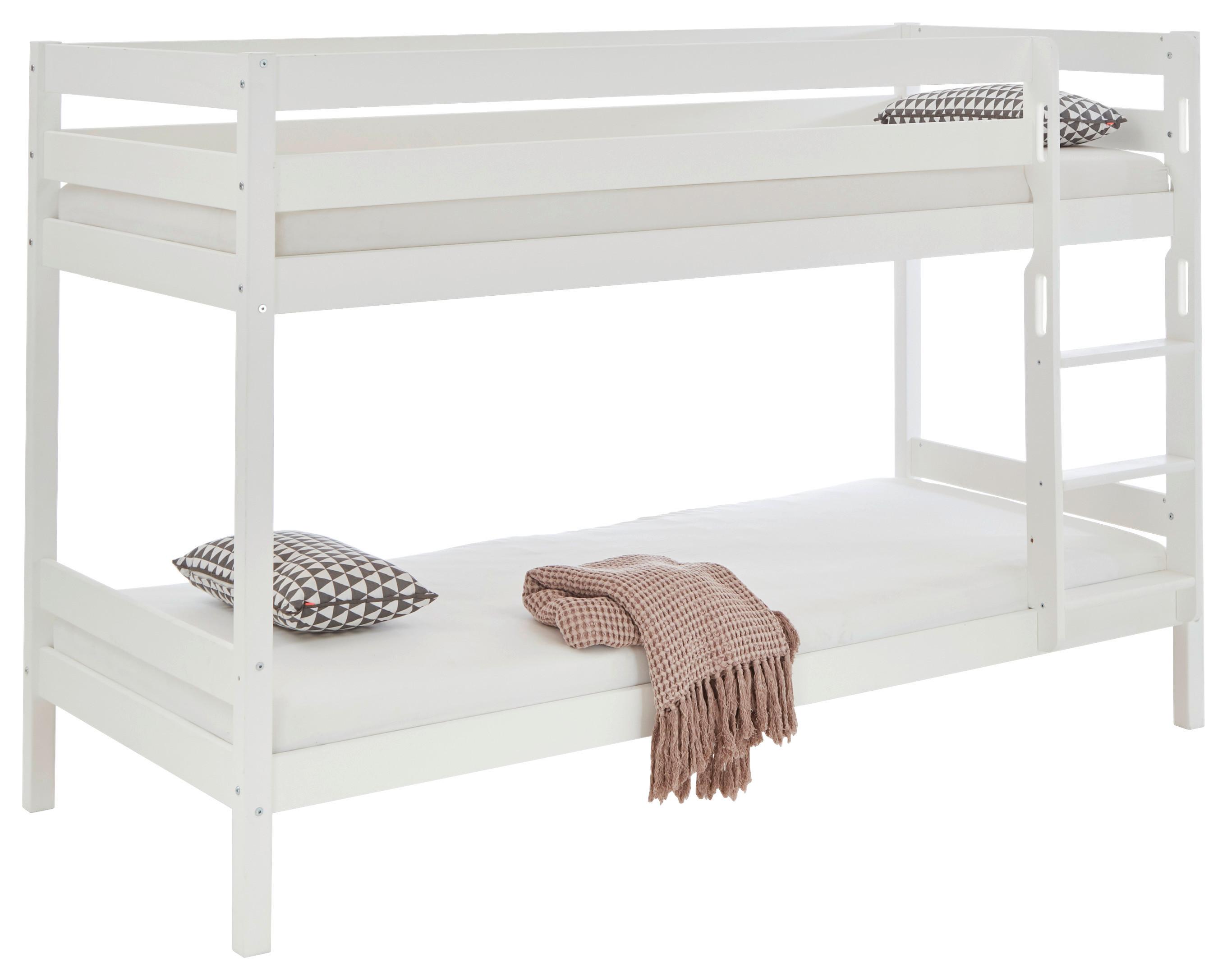 Pograd Lupo 2, Bela, 2x 90x200 - bela, Konvencionalno, les (90/200cm)