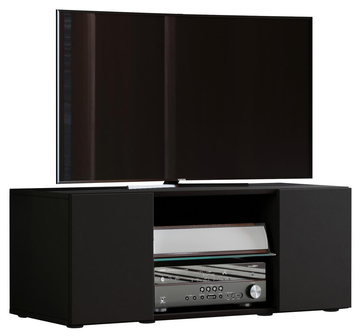 Tv-element Lowina 95, Črna - črna, Konvencionalno, umetna masa/steklo (95/37,8/40,3cm) - MID.YOU