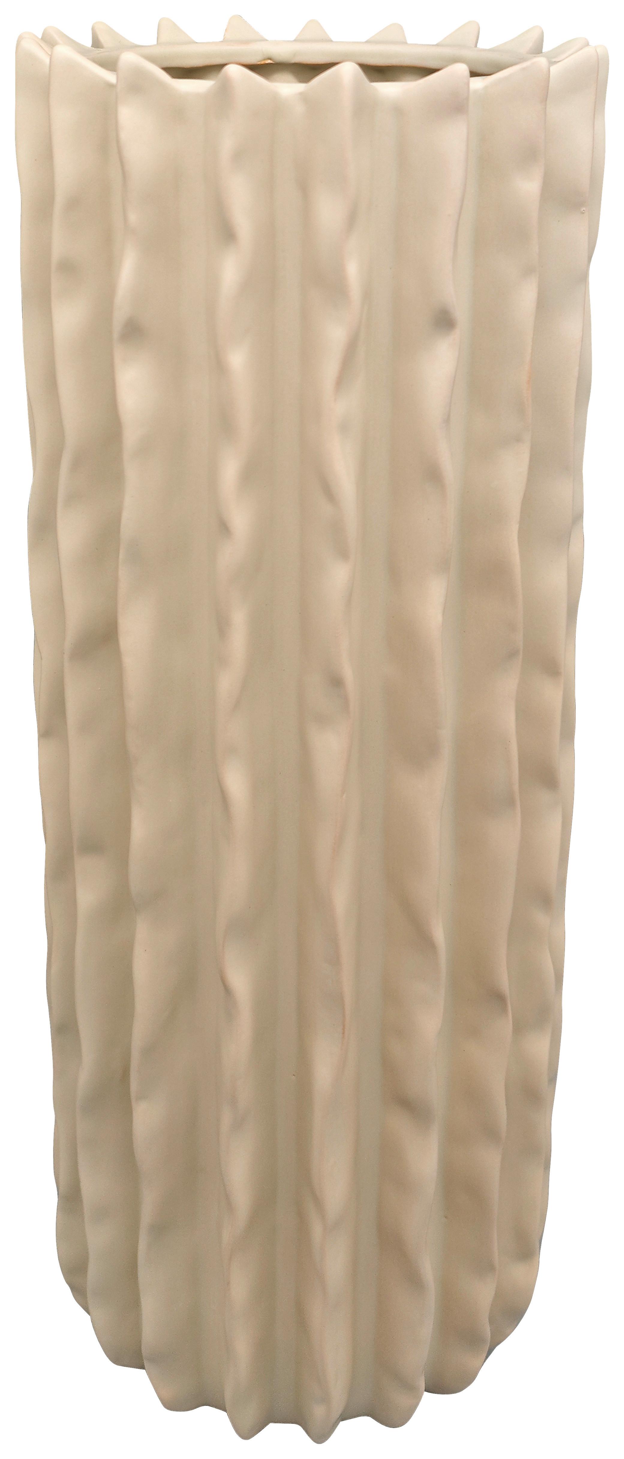 Vază Feline -Paz- - alb, Konventionell, ceramică (13/30,5cm) - Mömax