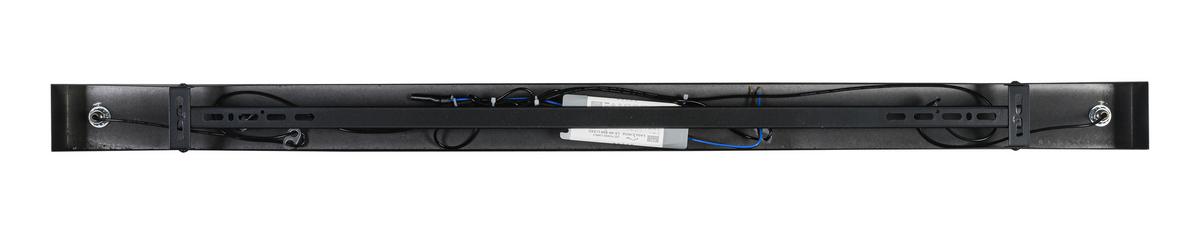 LED-Hängeleuchte Kalti Schwarz/Weiß max. 32 Watt - Transparent/Schwarz, MODERN, Glas/Kunststoff (110/18/120cm) - Mömax