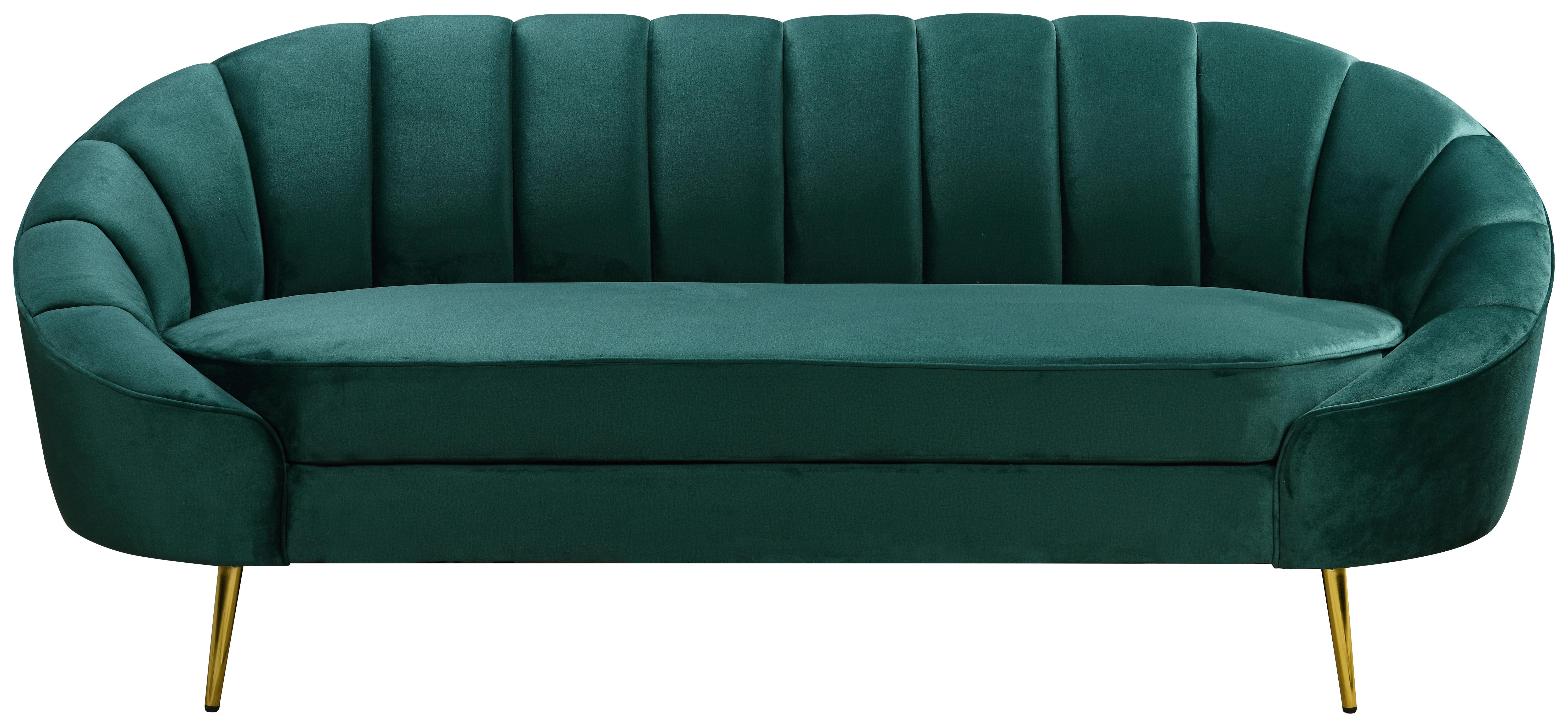 Trosed Stella, Zelena - zelena/barve medenine, Design, kovina/tekstil (210/82/90cm) - Livetastic