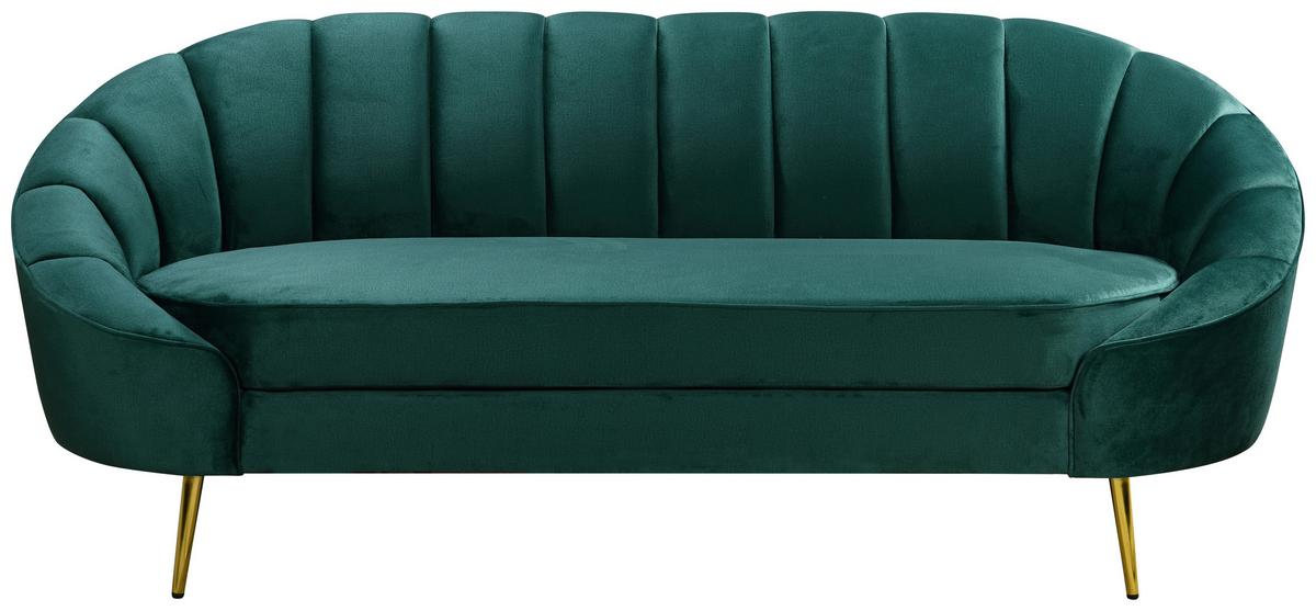Trosed Stella, Zelena - zelena/barve medenine, Design, kovina/tekstil (210/82/90cm) - Livetastic