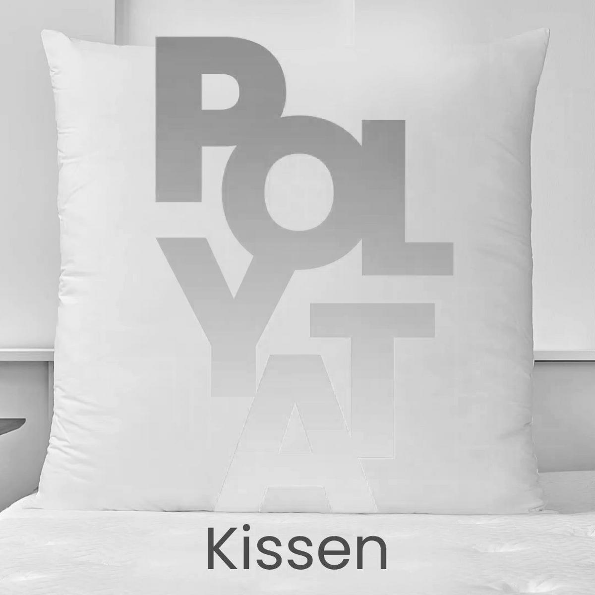 Kopfkissen Polyat ca. 80x80x12,4 cm Weiß - Weiß, Basics, Textil (80/80/12,4cm) - Yatas
