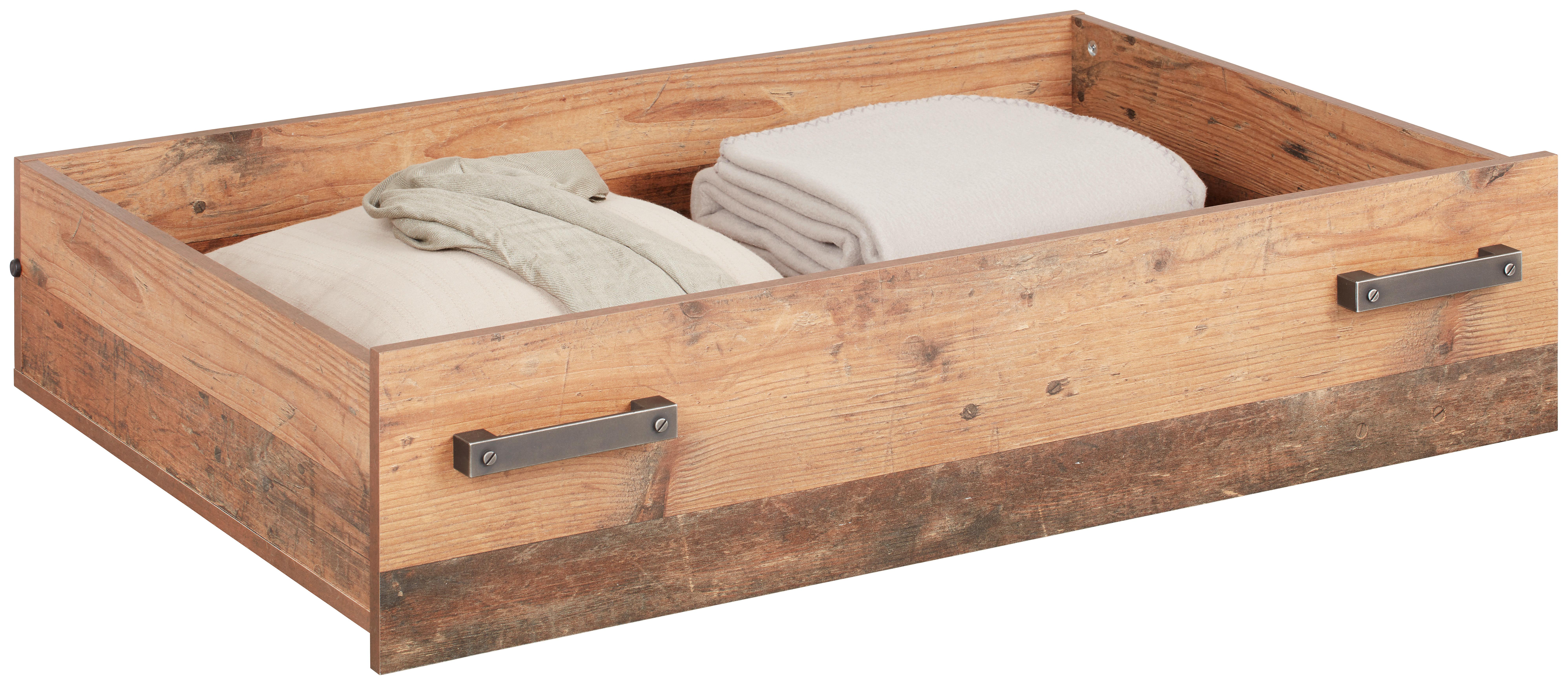 Posteljni Predal Baghira - rjava, Konvencionalno, leseni material (104,1/24/67,4cm) - Premium Living