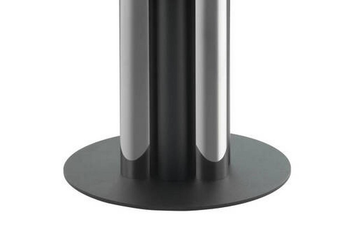 BEISTELLTISCH ZOMOU-SIV-GRY - Silberfarben, Modern, Glas/Metall (46/46/52cm) - Kayoom