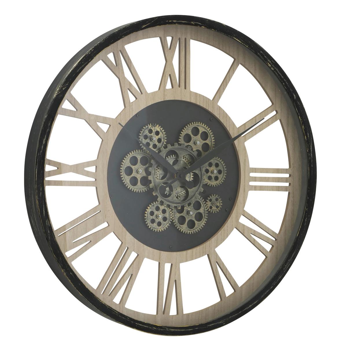 Wanduhr Takto Ø ca. 57cm - MODERN, Glas/Holzwerkstoff (57cm) - Modern Living