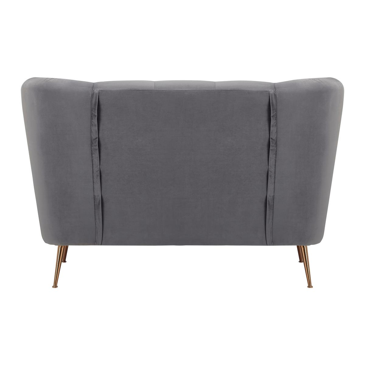Kétüléses Kanapé Linus - szürke, Modern, textil/fa (148/95/93cm) - Bessagi Home