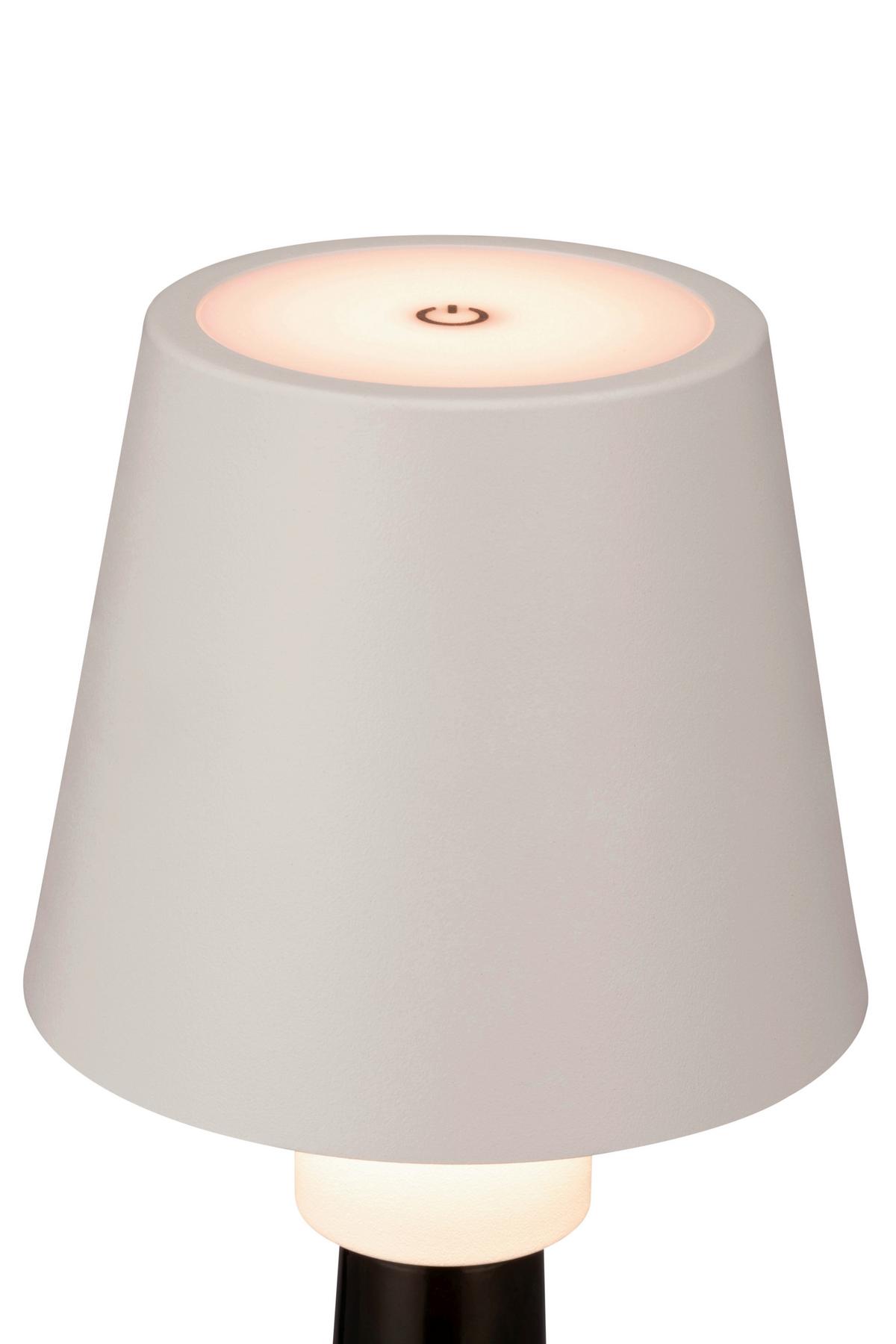LAMPA STOŁOWA Z AKUMULATOREM BOTTLE - biały, Trend, metal (11/12,2cm) - Novel