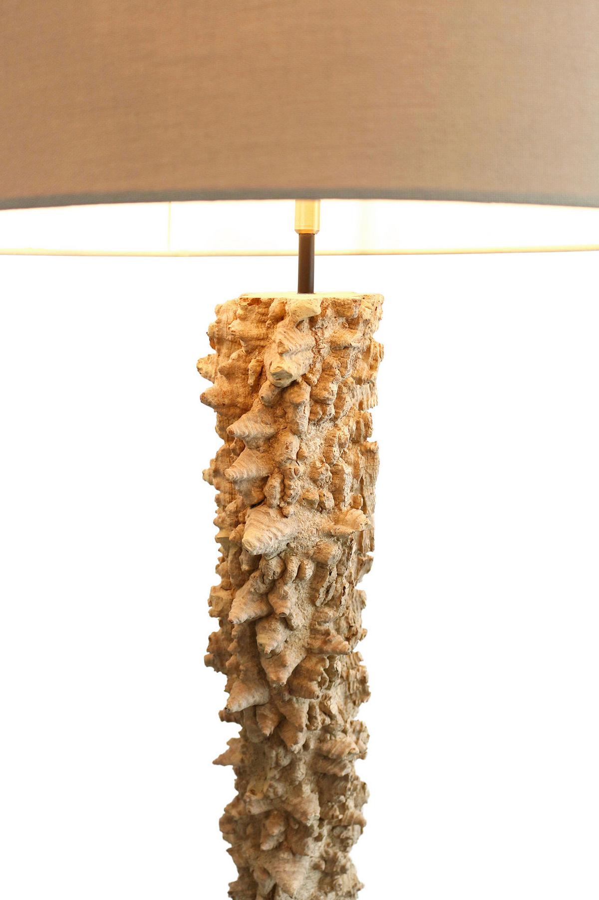 Stoječa Svetilka Driftwood - črna/bela, Design, kovina/tekstil (30/150/30cm) - P & B