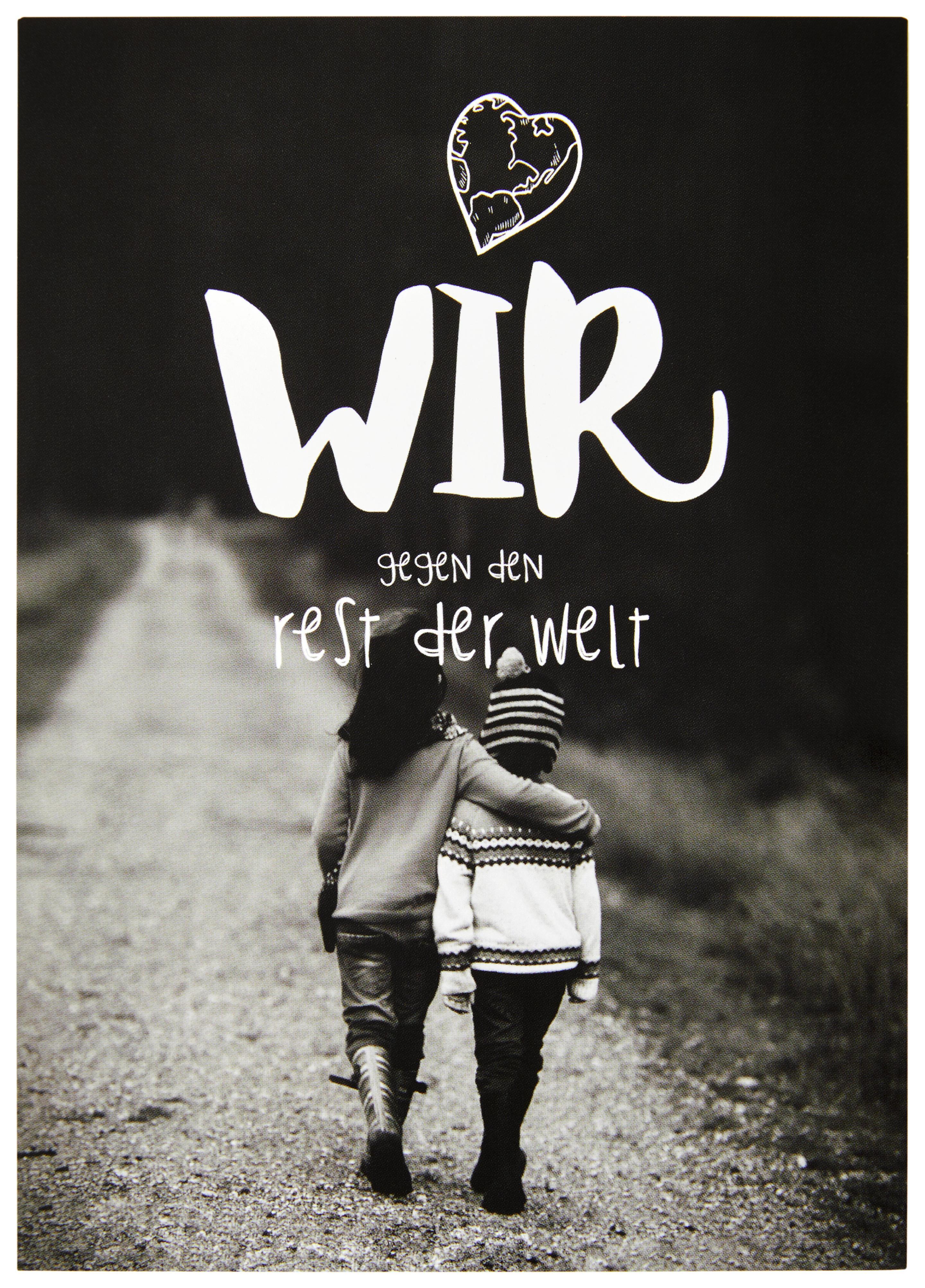 Postkarte Statements in Schwarz - Multicolor, Papier (10,5/14,8cm) - VS Visual Statements