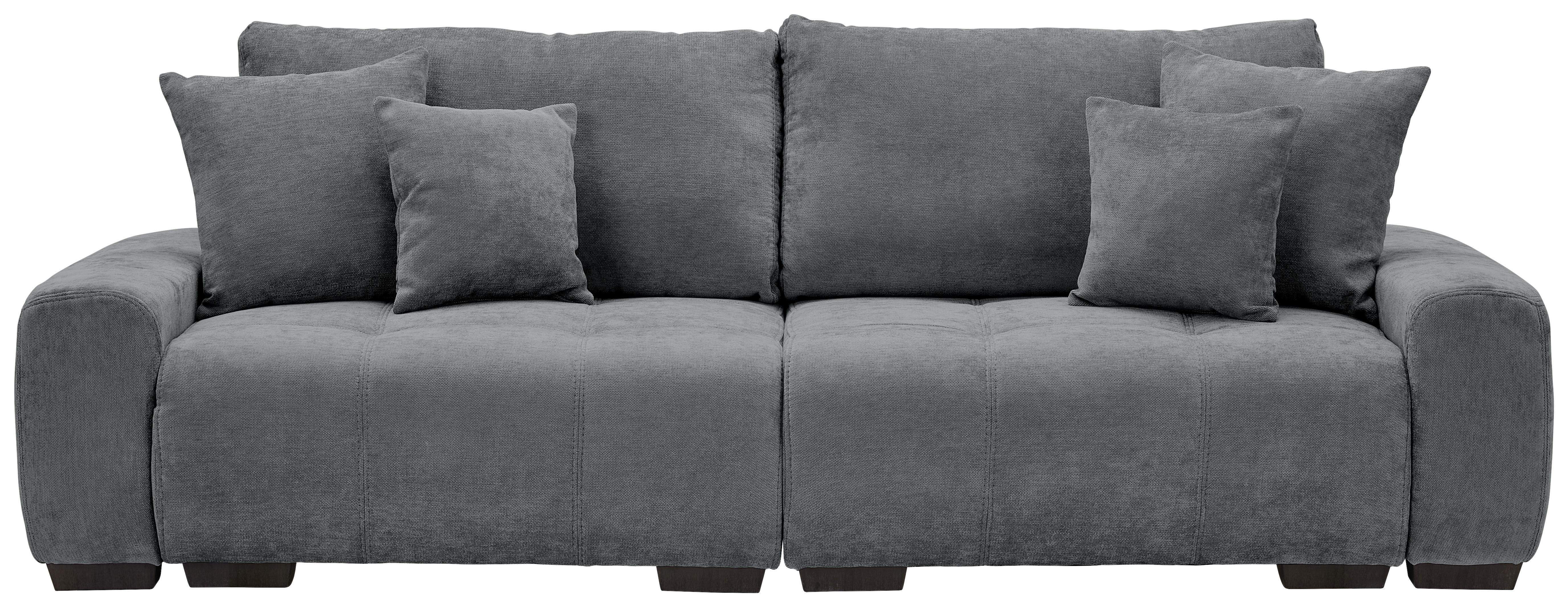 Canapea Bigsofa TOLEDO - gri închis, Konventionell, textil (250/100/90cm) - Best Price