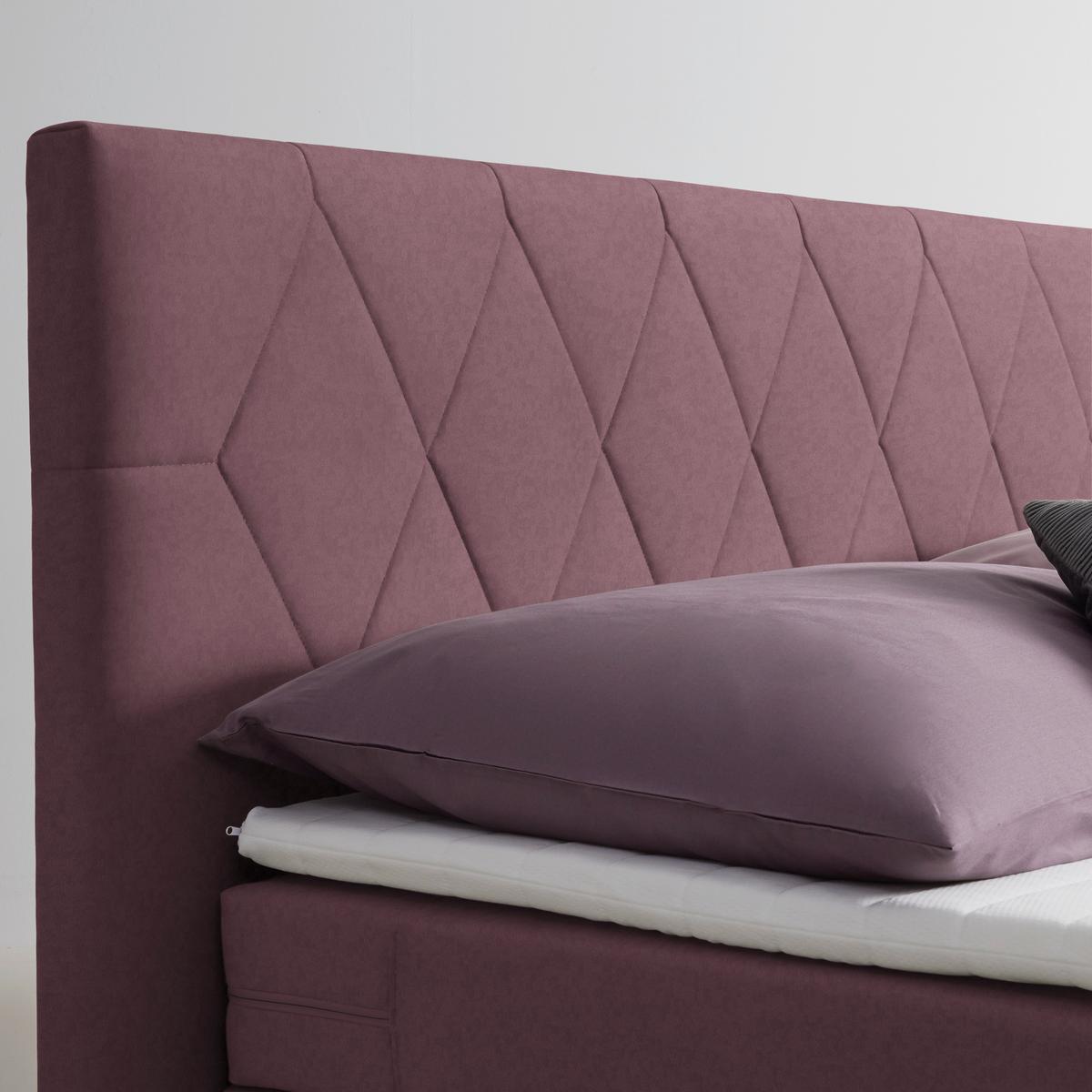 Boxspringbett Josie B Braun ca. 180x200cm - Schwarz/Braun, KONVENTIONELL, Holz/Holzwerkstoff (180/200cm) - Mömax