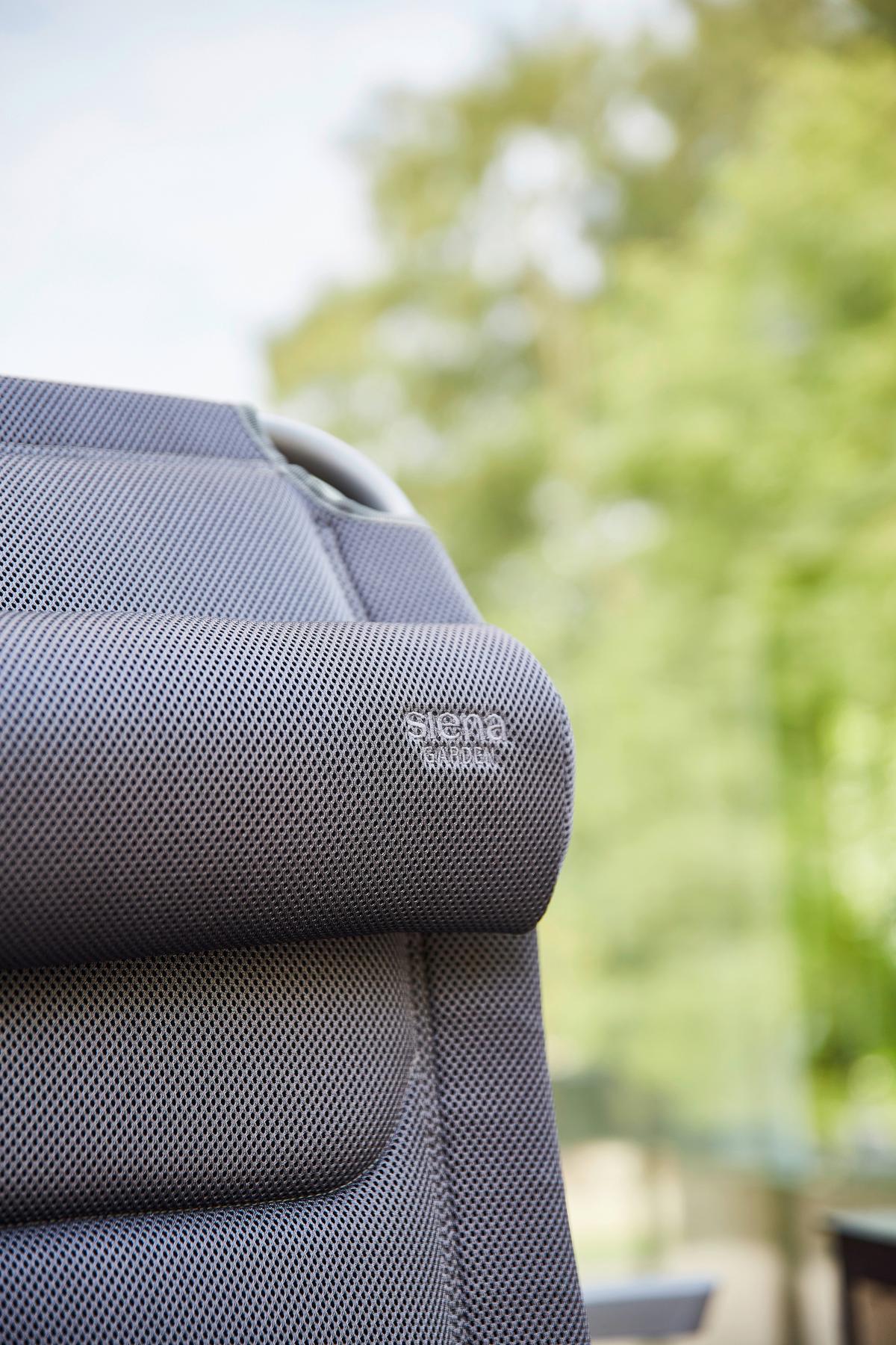 Gartengarnitur 5-tlg. Auminium Premium 5-teilig - Anthrazit/Schwarz, KONVENTIONELL, Kunststoff/Textil - Siena Garden