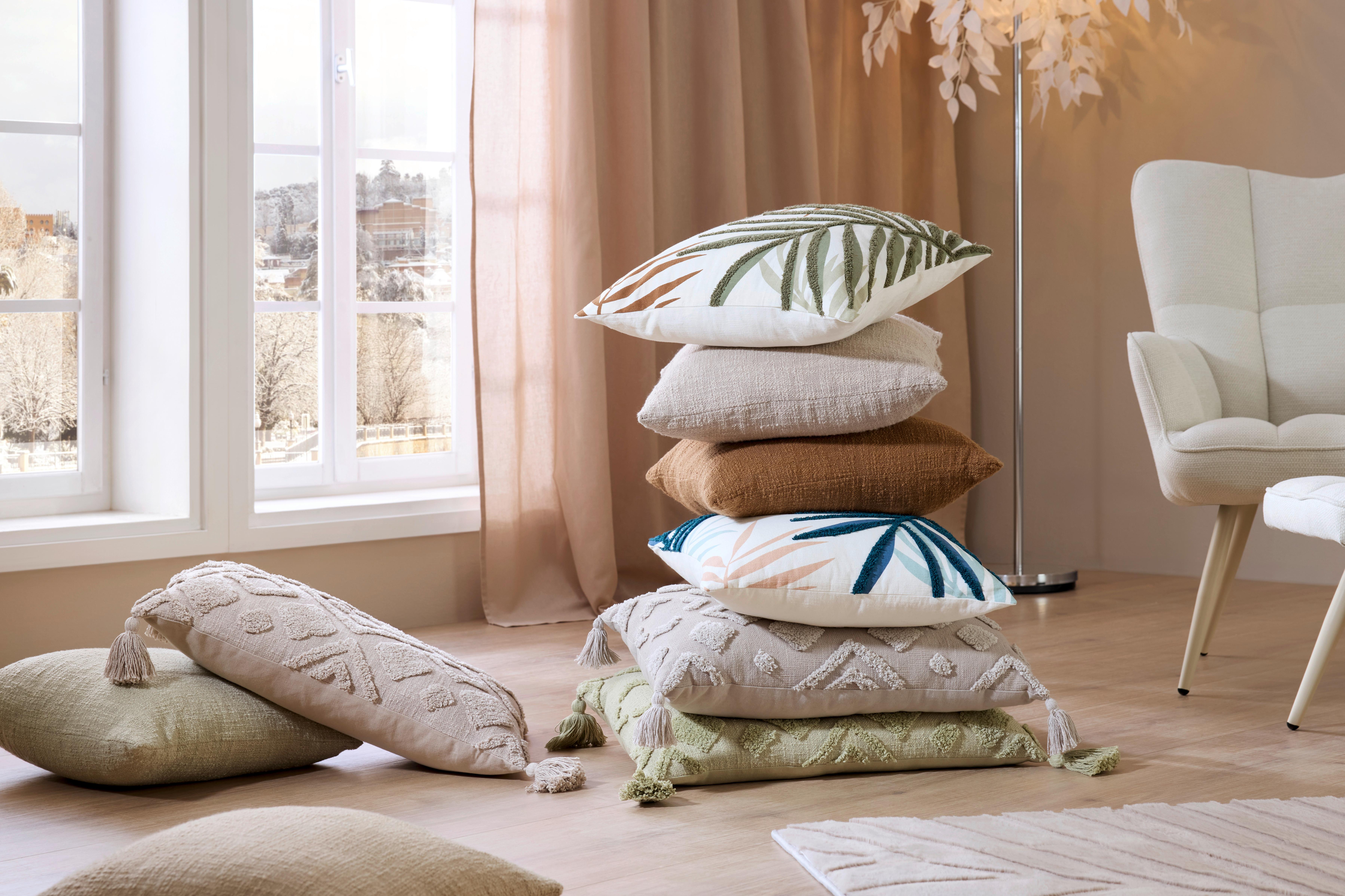 PRYDNADSKUDDE BOHO - Schilfgrün, Lifestyle, textil (40/60cm) - Mömax
