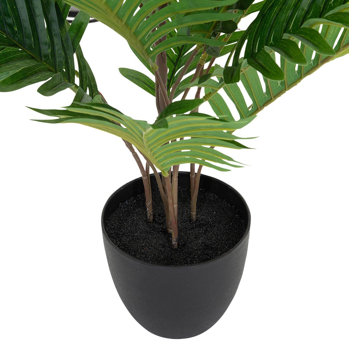 Umetna Rastlina Areca - črna/zelena, Basics, umetna masa/tekstil (60/70/60cm) - MID.YOU