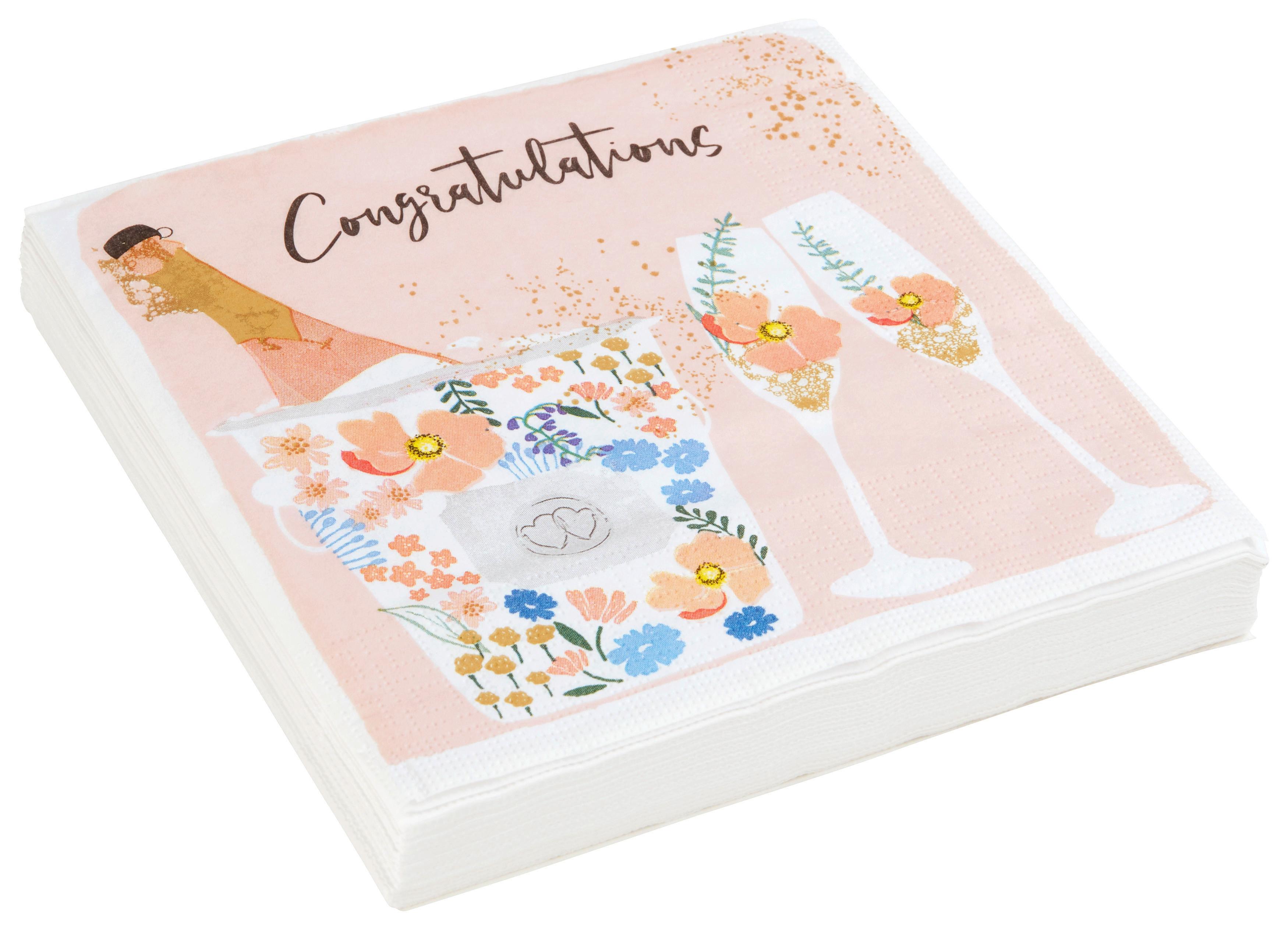 Serviette Kai in Multicolor - Multicolor, Papier (33/33cm)