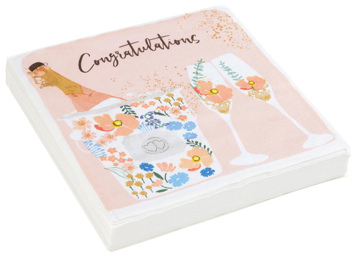 Serviette Kai in Multicolor - Multicolor, Papier (33/33cm)