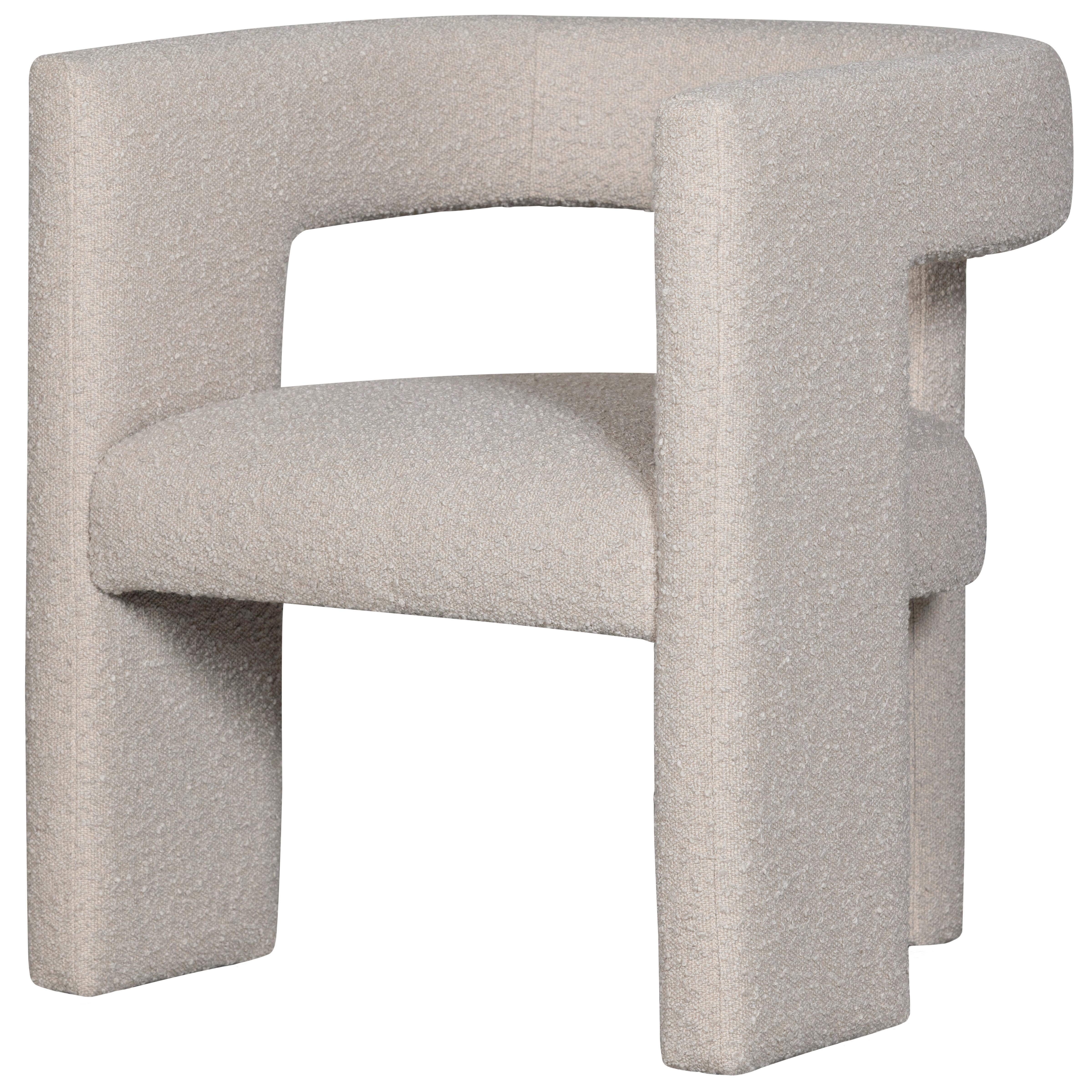 Sessel Tiwa Beige Bouclé - Beige, Design, Textil (64/70/64cm) - Livetastic