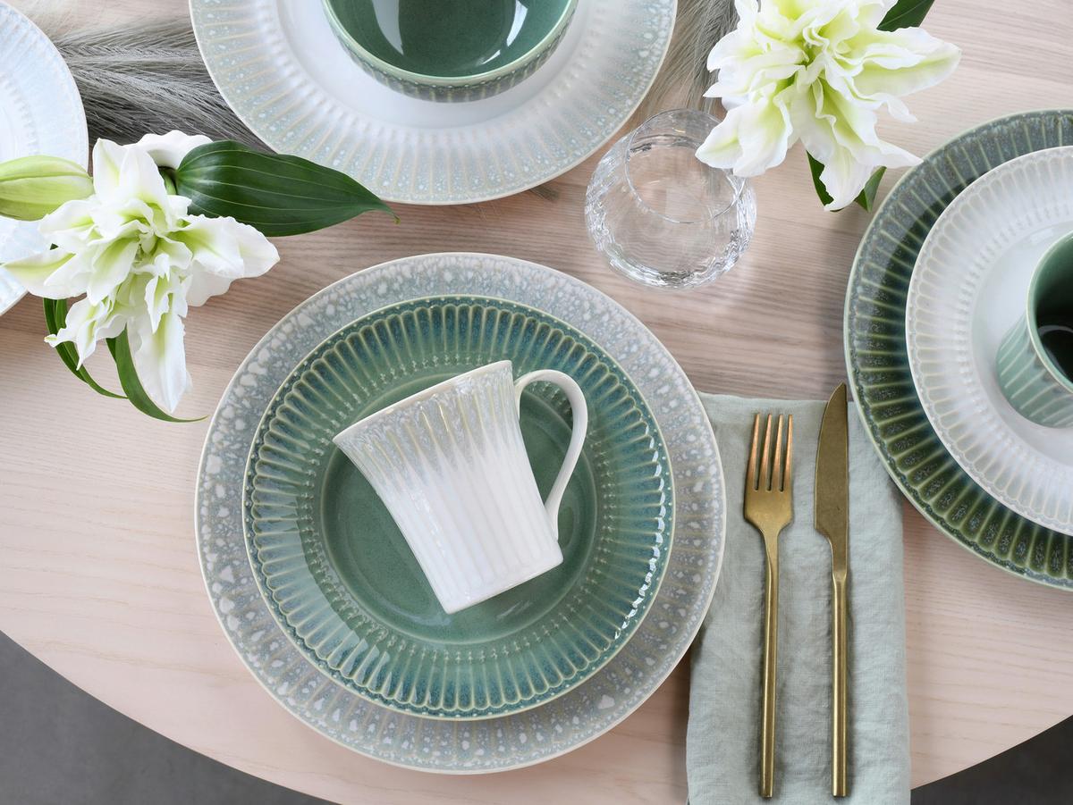 Kombinirani Servis Celadon Mix, 16-Delni - krem barve/biserna, Basics, keramika - Creatable