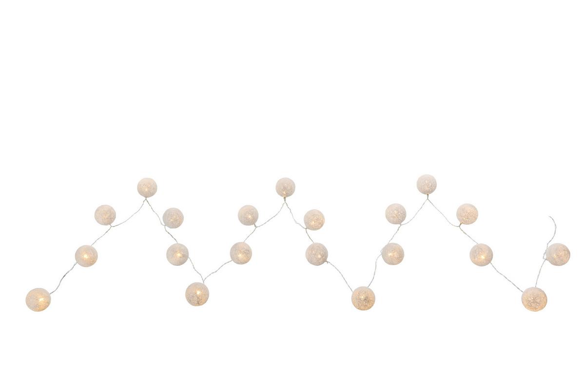 Svetlobna Girlanda Venuto - srebrne barve/bela, Basics, kovina/umetna masa (6/285cm) - Globo