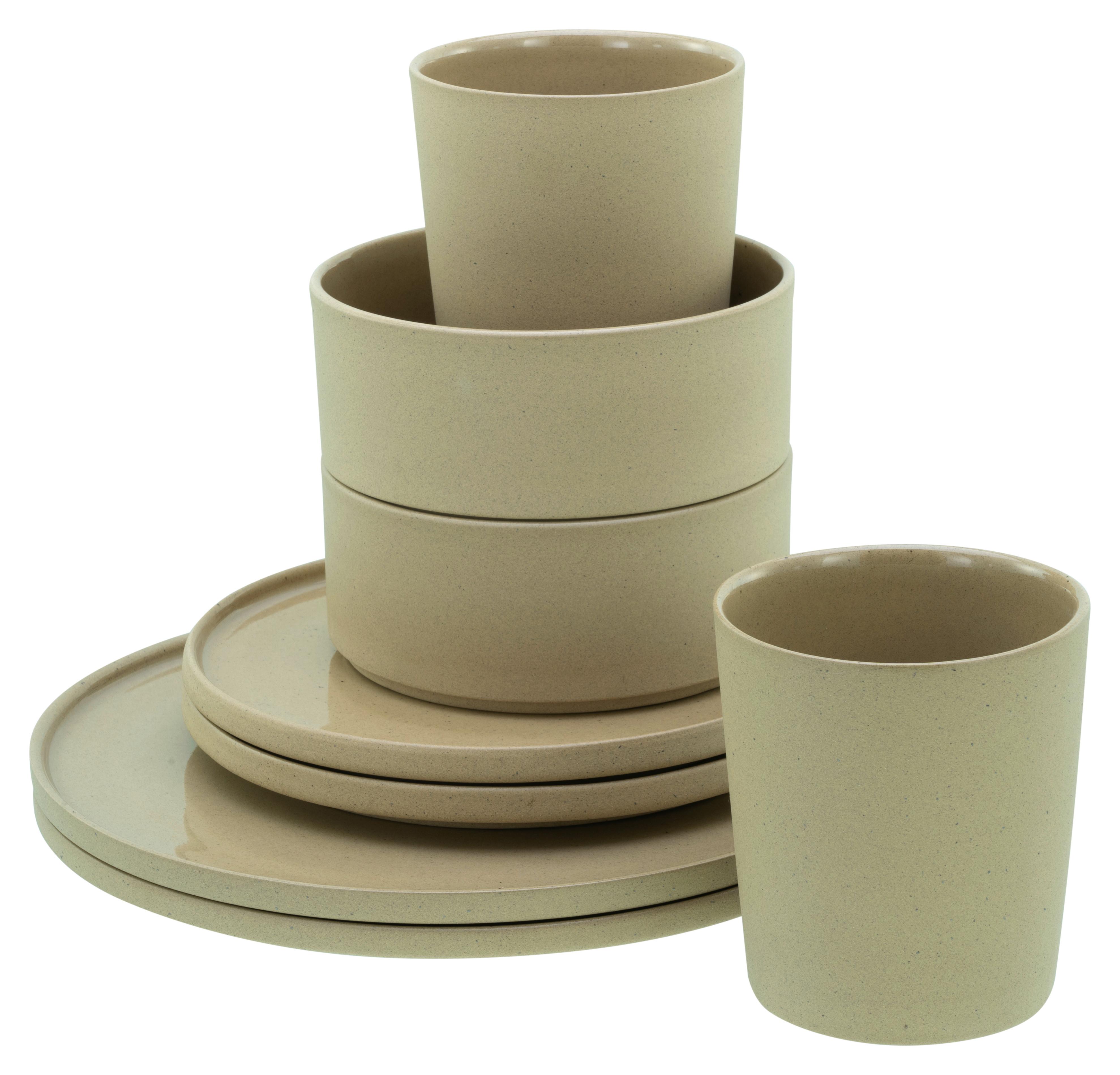 Kombinirani Servis Futuro Sand, 8-Delni - peščene barve, Trend, keramika - Creatable