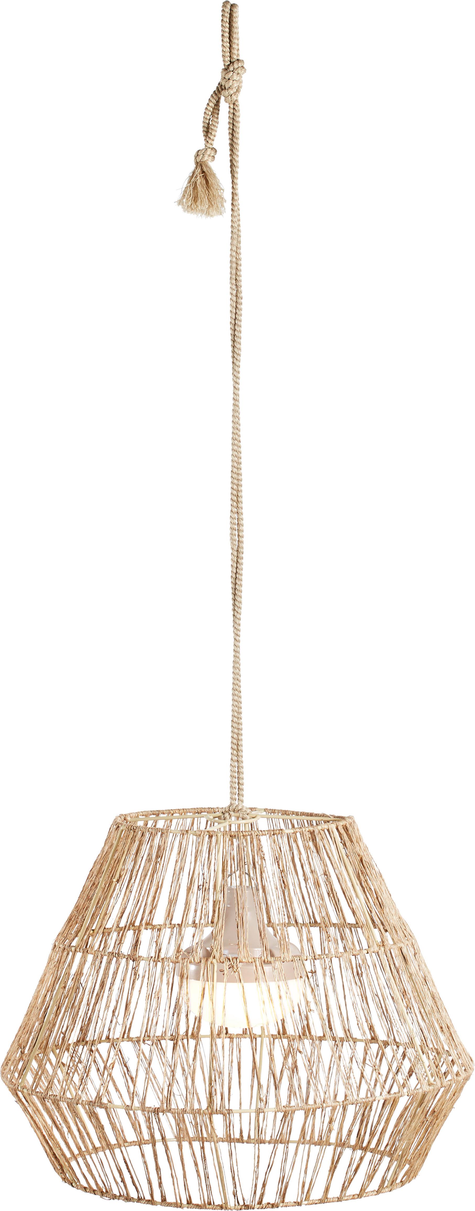 ZEWNĘTRZNA LAMPA WISZĄCA NATURE SISINE LUMSIHXNW - kolor naturalny, Natur, materiały naturalne (40/30.5cm) - New Garden