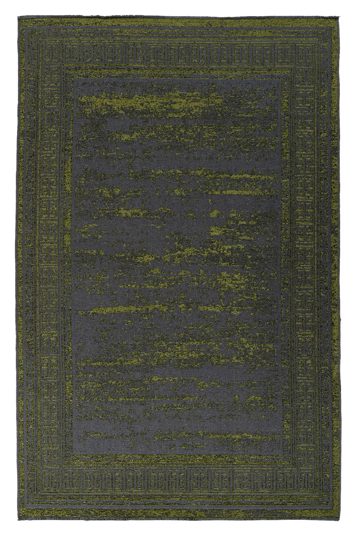 Flachwebeteppich Kalevi 300 - Grün, Konventionell, Textil (160/230cm) - Kayoom