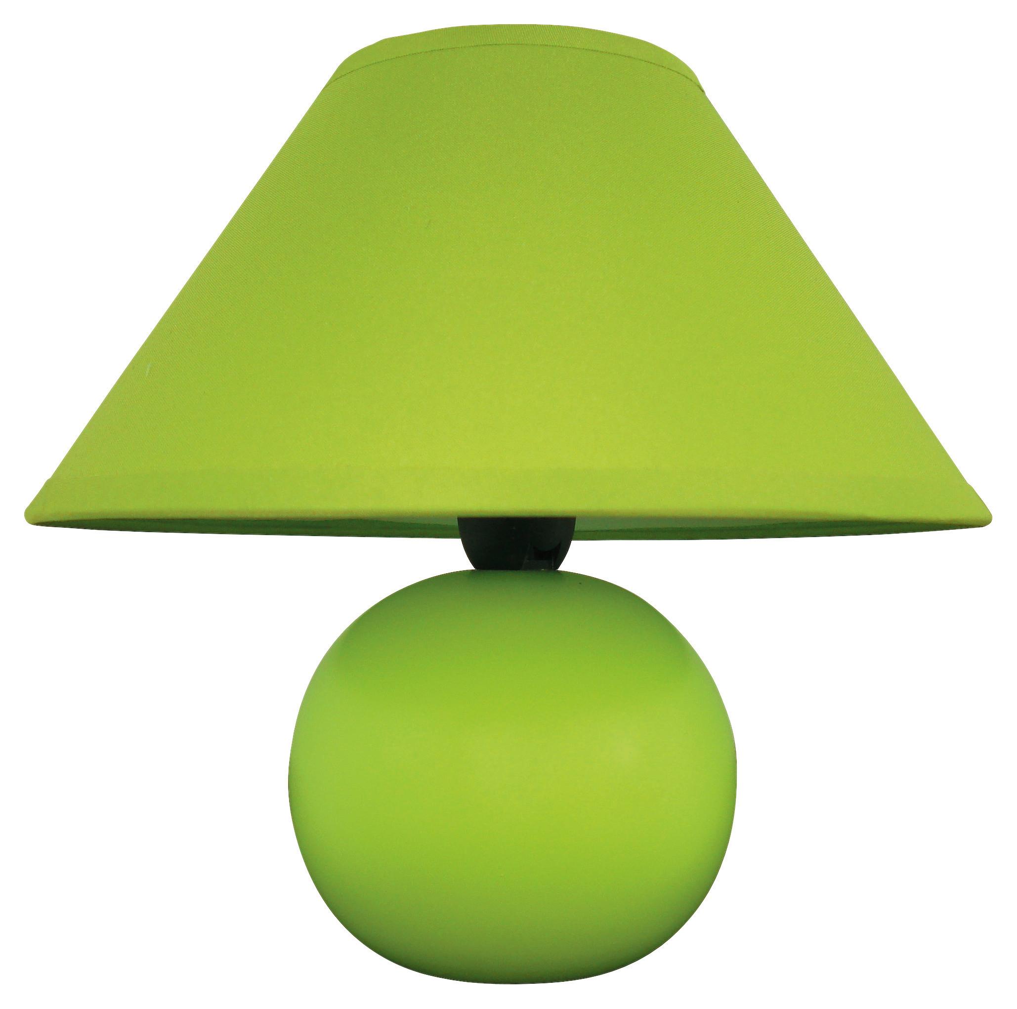 Veioză ARIEL - verde, Basics, textil