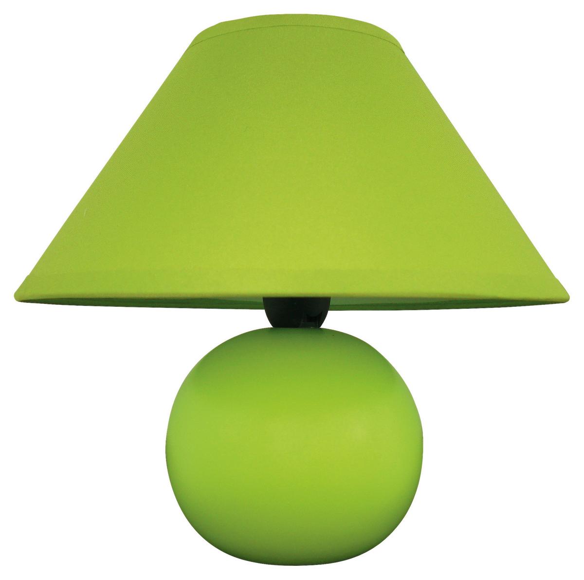 Veioză ARIEL - verde, Basics, textil
