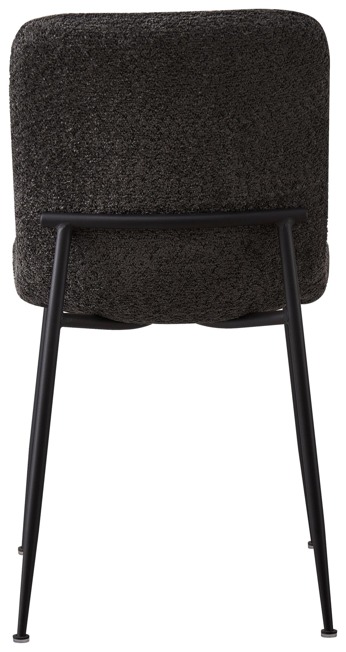Stol Mila - temno siva/siva, Moderno, kovina/tekstil (43/82/57cm) - Mömax